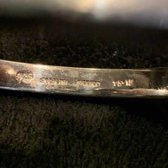 Taxco Mexico Sterling Silver 925 TS-19 Modernist Vintage Bangle Bracelet 34 g - Picture 4 of 6